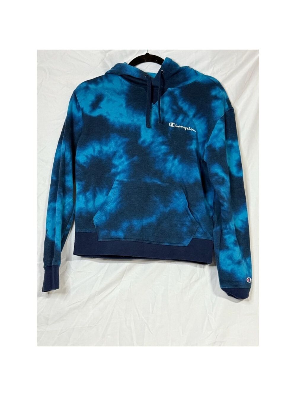Women's Champion Tie Dye Hoodie XS Blue